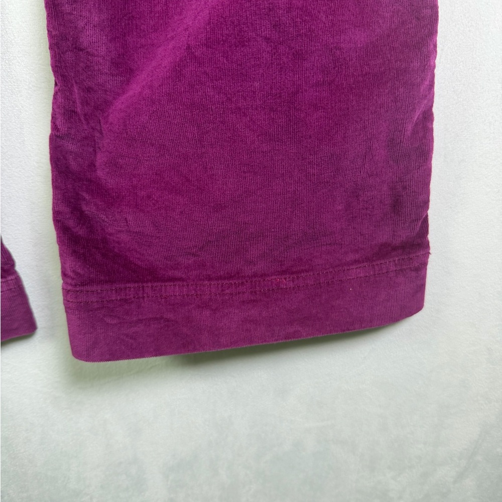 Athleta Women’s Loveland Corduroy Pant Raspberry Low Rise Stretch Cord Size 6P - Picture 9 of 12
